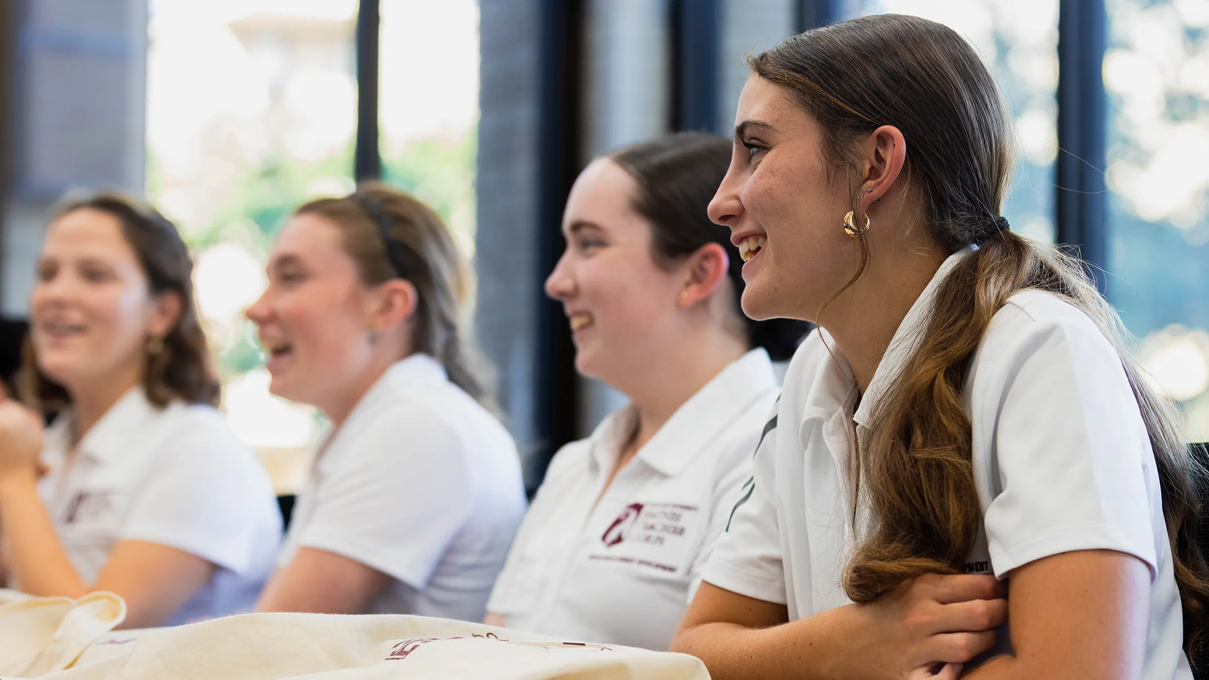 HTC students smiling.