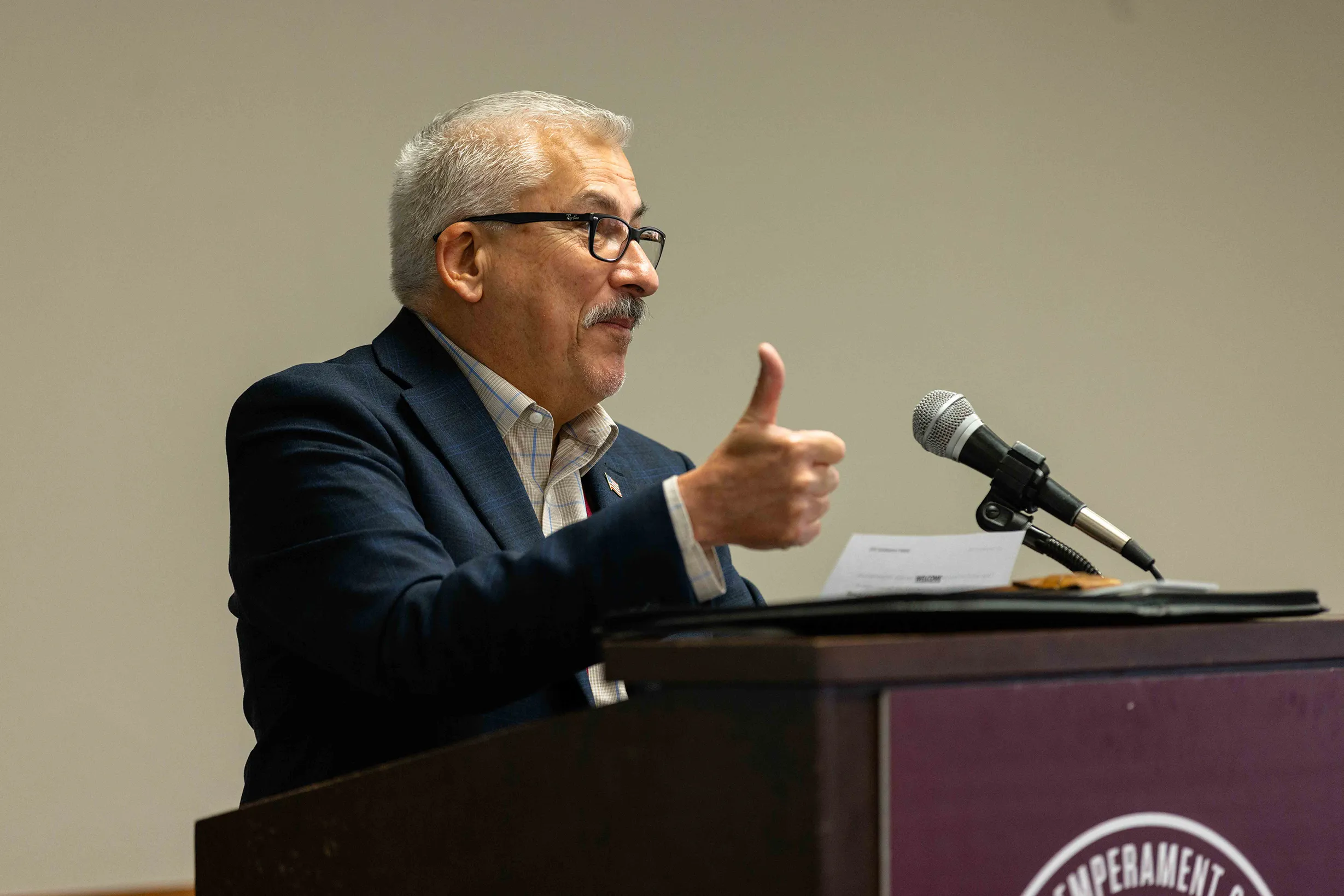 Dean Michael A. de Miranda speaks to conference attendees.